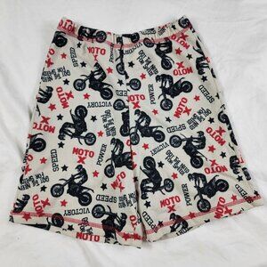 Komar Kids Size 7/8 Moto X Motocross Shorts Flame Resistant Pajamas Sleep Wear